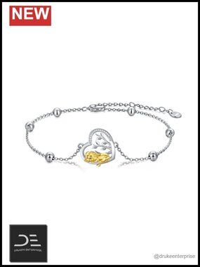 LONAGO 925 Sterling Silver Lion Monkey Bracelet Women